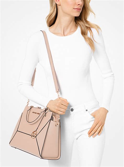 michael michael kors prism large satchel|Prism Large Saffiano Leather Satchel .